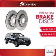 BREMBO Rear Discs (2pcs) - AUDI A4 1.8T,2.0T TFSI B8,A5 2.0 Coupe,A5 2.0 TFSI Quattro S/B,Q5 2.0 TFS