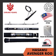 SAMURAI - HASAMU Avenger Fishing Rod 6'0 6'6 Feet Long PE 1-3/2-4/3-5 Spinning Rod Casting Rod Jiggi