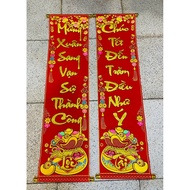 [ large warehouse in HCMC ] bag of hanging couplets wishing CNY with many meanings and Luck KT(25x75