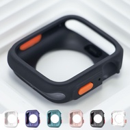 Soft TPU Case Skeleton Protector compatible for Apple Watch 45mm 41mm 44mm 40mm IWatch Series 9 8 7 5 6 Se 4