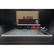 G FANS-MODELS Building Scene model with Light 1: 64 Home Chicken fast Food Restaurant Building Scene