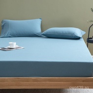 Single Mattress Cover Pure Cotton Knitted Cotton Protector Double Mattress Bed Sheet Full Cotton Sol