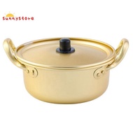 Instant Noodle Pot Ramen Pot Small Cooking Pot Soup Pot Household Instant Noodle Pot Yellow Aluminum Pot