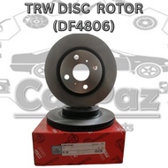 TRW DISC ROTOR (DF4806) TOYOTA VIOS NCP93 J/E, NCP150, YARIS, ALZA ADVANCE 13", PRIUS C FRONT (1 PAI