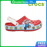 Crocs | รองเทาแตะเดกครอกส /u1- 206438-8C1 / รองเทาครอกสเดก Fun Lab Super Mario Lights Clog Flame