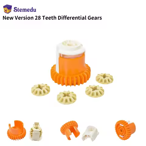 New Version 28 Teeth Blocks Differential Gears JM0095 JM0096 MOC Technical Modification Parts Compat