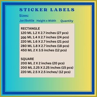 ◨ ✔ ◴ CHICKEN PASTIL STICKER LABELS | PEEL & STICK