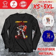 GUNDAM Exia Barbatos Ariel Cartoon Dri-Fit XS-5XL Polyester Microfiber Long Sleeve Baju T-Shirt GDV3
