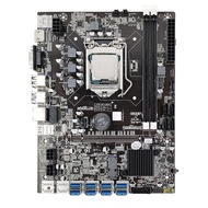 【 LA3P】-2X B75 BTC Mining Motherboard with CPU+Fan+Thermal Grease+SATA Switch Cable 8 USB3.0 Slots LGA1155 DDR3 RAM SATA3.0