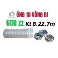 Combo tube of 10 608zz bearings, size 8.22.7m
