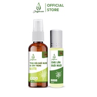 Bộ bình xịt đuổi muỗi sả chanh 50ml và chai lăn ngăn muỗi 10ml JULYHOUSE - YOOSOO