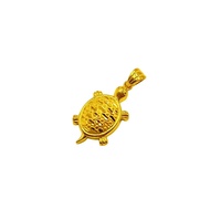 916 Gold Tortoise Pendant