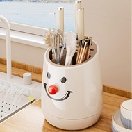 Ins Style Rotating Kitchenware Storage Rack Kitchen Desktop Knife Chopsticks Storage Tube Multifunct