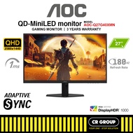 AOC Q27G40XMN 27-inch QHD 180Hz Fast VA QD-MiniLED Gaming Monitor (3Yrs AOC Warranty)