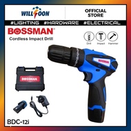 BOSSMAN BCD12i Cordless Impact Drill / Driver / Bossman B1225 12v Cordless Drill SET 12V #WILLSOON