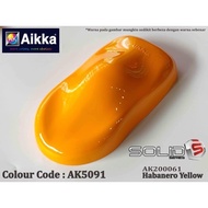 Aikka Cat 2K SOLID S AK5091 / AK200061 Habanero Yellow Paint Automotive Spray Kereta Cat Automotif 2