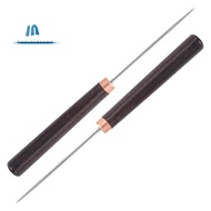 2 Pcs Awl Tool with Wooden Handle, Leather Awl Punch Tool, Slender Scratch Awl, Awl Repair Tool for 