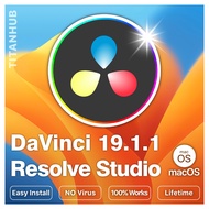 𝗺𝗮𝗰𝗢𝗦  DaVinci Resolve Studio 19.1.1  | Intel & M1/M2 Chips | Lifetime | Full Version