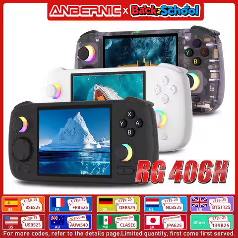 ANBERNIC RG 406H Retro Game Console Android 13 Unisoc T820 64-bit Game Player 4.0 Inch IPS Touch Scr