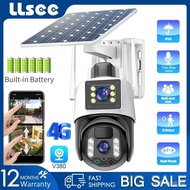 【In stock】LLSEE v380 pro CCTV 4G sim card solar camera, wireless CCTV outdoor 360 6MP color night vision, automatic tracking, two-way communication, waterproof X8RG