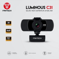 FANTECH LUMINOUS C31 QUAD HIGH DEFINITION WEBCAM 2K Quad HD (QHD) 4MP Camera ,106 Degree Angle Ultra