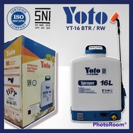 Sprayer Elektrik Yoto 16 Liter Ori / Tangki Cas Yoto Termurah /