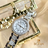 [Original] Bonia BNB10325P-2615S Elegance Sapphire Women's Watch Silver Stainless Steel | Official Warranty