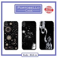 (SOFTCASE) black sky astronaut protective case hp iphone ip 5 ip 6/6s ip 7/8 ip 6+ ip 7+/8+ ip x/xs 