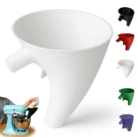 Flour Funnel for Mixer – Precision Flow Spout & Anti-Overflow Structure