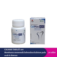 Calmas Tablet 400 mg Isi 30 Tablet Kunyah Rasa Mangga Suplemen Peninggi Badan Kalsium