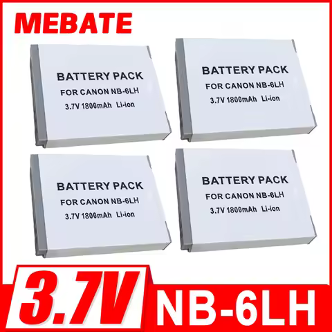 1800mAh Batteries Camera Battery NB 6L NB6LH NB-6L For Canon Power-shot IXUS 310 SX240 SX275 SX280 S