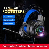 G58 G60 Gaming Headset 7.1 Stereo SVirtl Surround Bass Earphone Headphone with Mic LED Light for Com