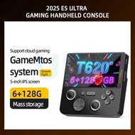 Flash Deal- <br>E5 Ultra Handheld Video Game Console 5inch IPS Touch Screen Hall-Effect Joystick And