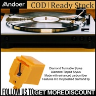 Andoer เพชรแผ่นเสียงStylus FitสำหรับATN91 ATN3600 แผ่นเสียงเครื่องเล่นเข็มFitสำหรับAudio Technica AT