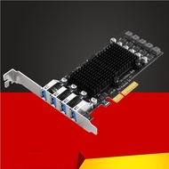 NEW PCIE USB Card 4 Port USB Multiplier Hub PCI E 4X Express to USB 3.2 Gen2 10G USB3.2 GEN 2 Expans
