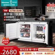 hisense/ bc-138f/a臺下全嵌入式冰箱內嵌隱藏整體櫥櫃臥式小冰箱