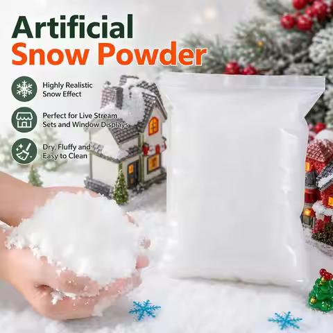 Artificial Fake Snow Powder, Snowfall Powder, Artificial Snow For Film And Television, Christmas Dec
