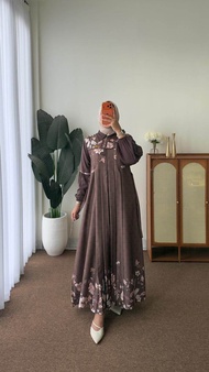New Set Gamis Kerudung Wanita Motif Best Seller Produk Terbaru Kekinian