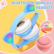 Cute Cat Ear Bluetooth Wireless Headset P47m Cartoon P9 Wireless Game Headphone Student Z4k6