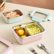 JUNYUE88WL Divided Lunch Box, 304 Stainless Steel Fresh-keeping Portable Food Container, Food Grade 
