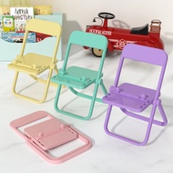 Mini Mobile Phone Stand Holder Portable Desktop Foldable Chair Support Universal Candy Pink Green Table Holder For iphone Xiaomi
