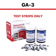 GA-3 Strip Glucose Test Strips 25's/ 50's/ 75's for glucose Monitoring