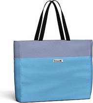 Beach Bag with Zip - Foldable Bath Bag XXL for Family - Water-Repellent Bath Bag with Lockable Inner