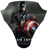 Stiker Visor windshield WS Tameng Honda PCX 150 / 160 Captain America