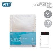 CBE 305AB CLEAR SHEET PROTECTORS A4 100PCS
