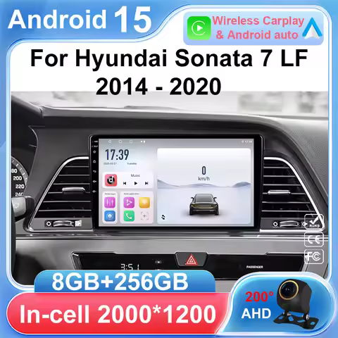 Android Auto For Hyundai Sonata 7 LF 2014 2015 2016 2017 - 2020 LHD Car Radio Multimedia Video Playe