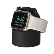 包送貨 -硅膠充電支架 適用於 Apple Watch 智能手錶 不含充電器（黑色） 平行進口 深黑色
