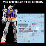 DECAL GHOST MG 1/100 Gundam RX78-2 THE ORIGIN GTO