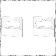 (DKCZ) Hang Tabs 400 Pcs Clear Sticky Hanging Tabs Slot Hole Self Adhesive Plastic Hang Tags 4.5 X 3