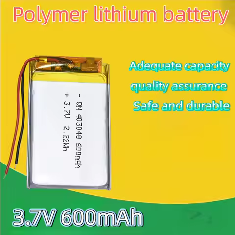 N 403048 3.7V polymer lithium battery 600mAh rechargeable battery, for smart wearable Bluetooth earp